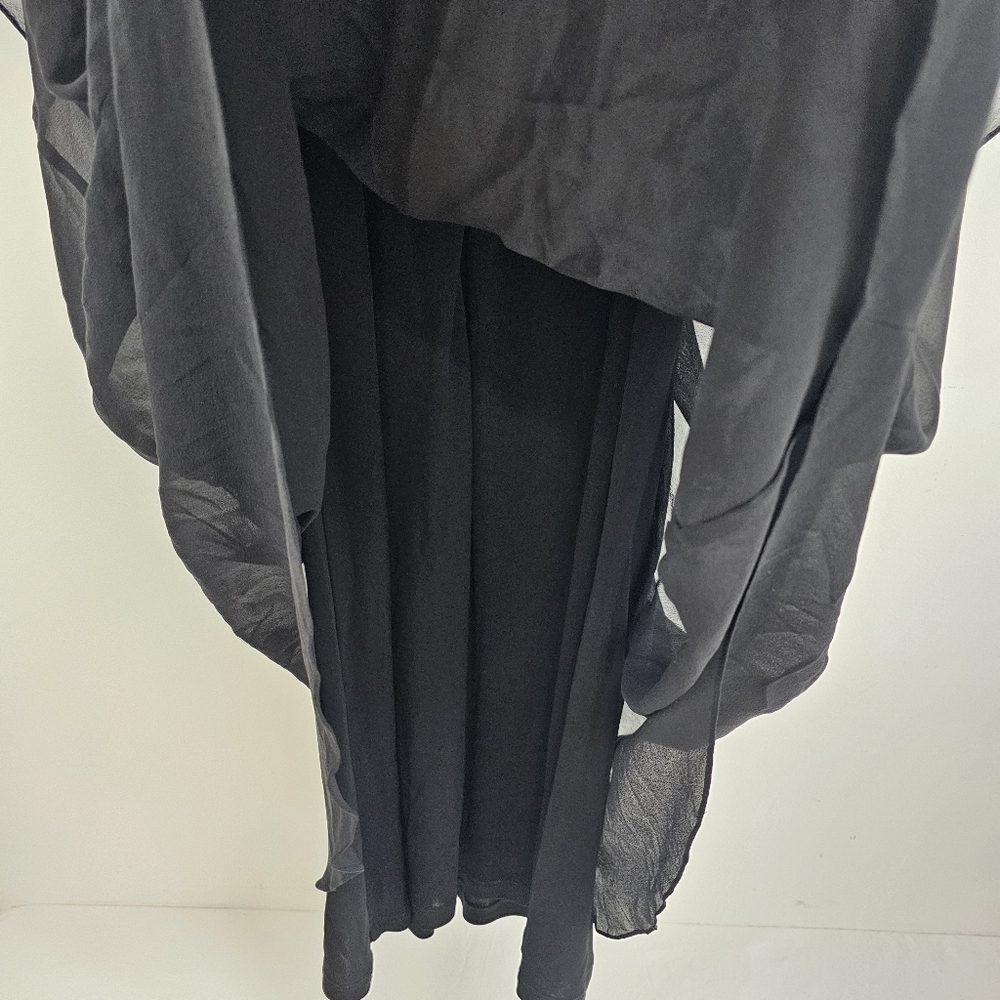 Rickie Freeman by Teri Jon Women's Black Silk Jewel Midi Dress Size 14 $440 MSRP - Picture 9 of 16